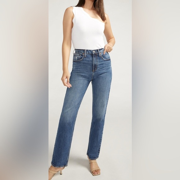 Silver Jeans Denim - SILVER Highly Desirable High Rise Straight Leg Jeans Size 24